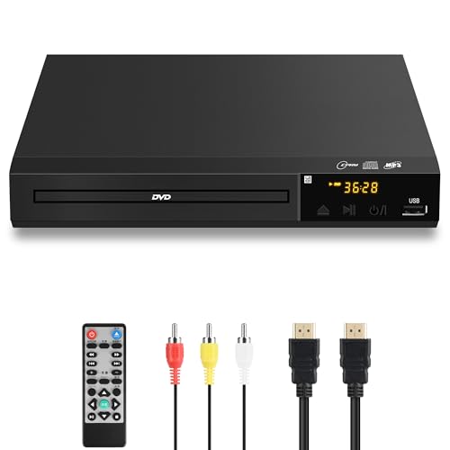 DVDプレーヤー テレビ用 1080Pサポート HDMI/AV出力 リージョンフリー 再生専用 CPRMに対応し、地上デジタル放送を録画した番組の再生が可能 USB拡張再生 多種ディスク対応（DVD±R/RW・CD/-R/RW・CD-G・VCD） AV・HDMIケーブル付 リモコン付 日本語取扱説明書付 ブルーレイ非対応 画像1