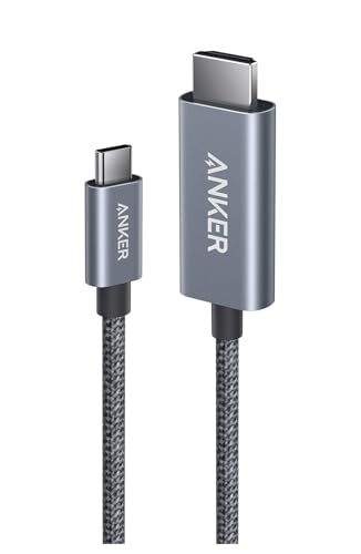 Anker Nano USB-C & HDMI ケーブル (4K 60Hz, 高耐久ナイロン) 1.8m HDR対応, 安定接続 iPhone 16 / 15 MacBook Air Pro iPad Pro/Air 他対応 1枚目 画像