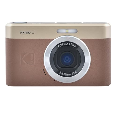 KODAK Pixpro C1 – 超コンパクトデジタルカメラ| 13MP BSI CMOS、4倍ズーム、2.8インチLCDスクリーン、LEDフラッシュ – Marron 1枚目 画像