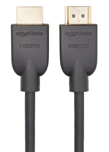 Amazonベーシック HDMI ケーブル ハイスピード 4K ARC対応 1.8m(タイプAオス - タイプAオス)ブラック 中間 画像