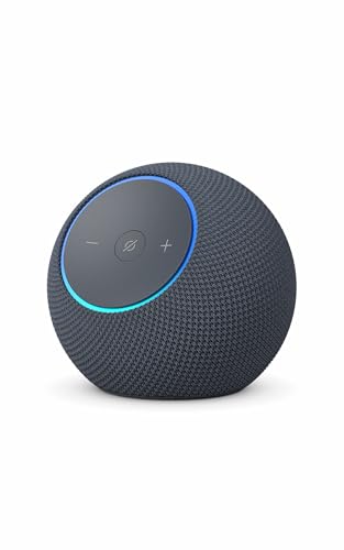 【New】Amazon Echo Dot Max (エコードットマックス)(2025年発売) - Alexaスピーカー、部屋中に広がるサウンド、スマートホームハブ内蔵、グラファイト 1枚目 画像