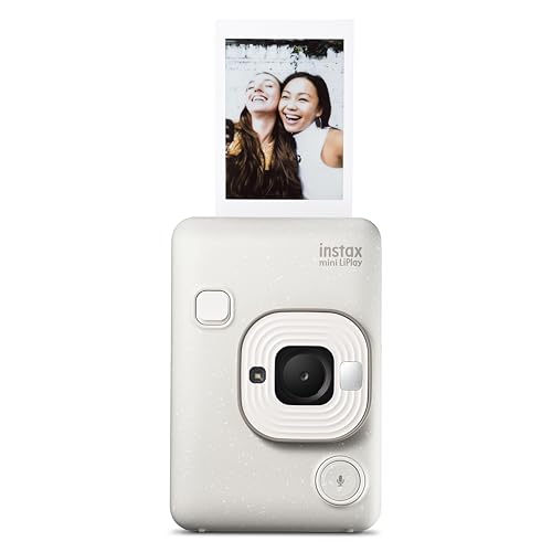 富士フイルム(FUJIFILM) クリスマスプレゼント お年玉ギフト チェキ インスタントカメラ/スマホプリンター instax mini LiPlay ホワイト INS LIPLAY C WHITE VN 画像1