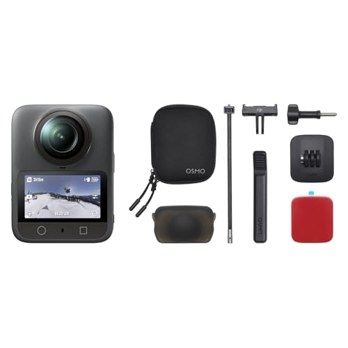 DJI Osmo 360 三人称視点ヘルメットコンボ、1インチ360°イメージングエリアを備えた360°カメラ、ネイティブ8K 360°動画 、4K/120fps & 170°ブーストビデオ、三人称視点ヘルメット マウント キット、エクストリーム スポーツ用アクションカメラ 画像1
