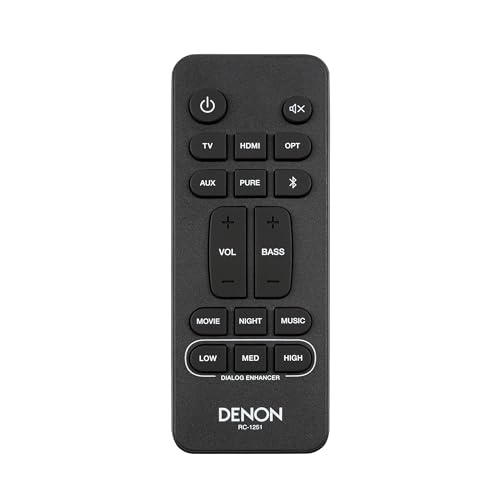 【Denon】デノン サウンドバー【 DHT-C210K ブラック】デュアルサブウーハー内蔵/Dolby Atmos/ 6スピーカーユニット搭載/テレビ用/HDMI 2.1ケーブル付属/eARC/Bluetooth対応 中間 画像