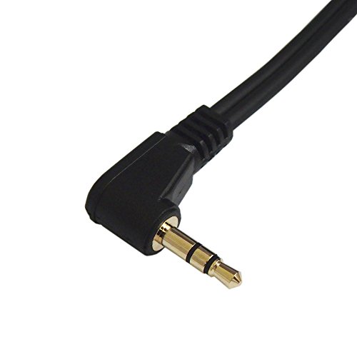 [フジパーツ]オーディオケーブル L型 3.5mm ステレオミニプラグ- ピンプラグ×2 (赤・白) 2m FVC-323L-2m 中間 画像