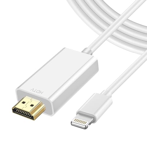 HDMIケーブル iPhone HDMI変換ケーブ ル 2m ライトニング HDMI Lightning Hdmi ミラーリング iphone テレビに映す ケーブル 電源不要 設定不要 携帯の画面をテ レビに映すライトニングケーブル 1080PフルHD hdmi ライトニング 音声同期出力 ゲーム遅延なし hdmi 変換ケーブル i-Phone/iPad/IOS対応【2025 MFi認証】 画像1