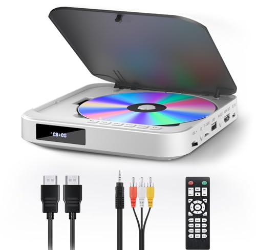 ミニDVDプレーヤー 1080PサポートFELEMAN DVD/CD再生専用モデル リージョンフリー、CPRM対応、USB/TFカード再生、HDMI/AV/イヤホン端子搭載、テレビ/プロジェクター接続可能、日本語説明書付き 画像1