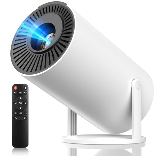 プロジェクタースマホ対応 小型【節電対策2026超小型投影機・電動フォーカス搭載・明るさプラス27000LM＆Wi-Fi瞬時接続＆自動台形補正＆4K】kitley M8 projector 4k 天井270度 Bluetooth5.4 Hi-Fiスピーカー内蔵 短距離投影 操作簡単 300インチ大画面 スタンド一体型 軽量 パソコン/PS機 女性人気 誕生日 プレゼント 日本語取扱説明書 3年 画像1