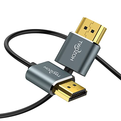 Twozoh HDMIケーブル 柔らか 0.3M HDMIケーブル細線 ハイパースリム HDMI 2.0ケーブル 軽量 4K HDMI短い 極細3D/4K@60Hz 2160P 1080P 画像1