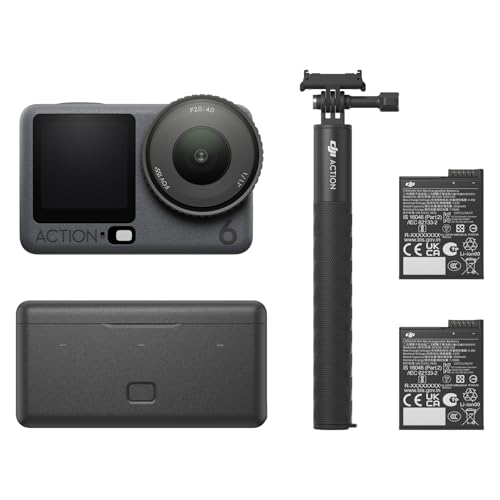 Amazon限定 DJI Osmo Action 6 エンハンスドコンボ 強化コンボ アクションカメラ 1/1.1インチスクエアセンサー搭載 f/2.0–f/4.0の可変絞り 2つのバッテリー長時間駆動 4Kアクションカメラ 1枚目 画像
