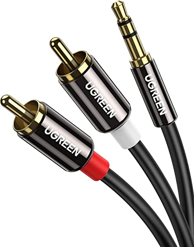 UGREEN RCA 3.5mm 変換 オーディオケーブル ステレオミニプラグ RCA ミニピン 赤白 ミニコンポ アンプ AVセレクタ PC iPhone Android 端末 車載AUX などに対応 2m 1枚目 画像