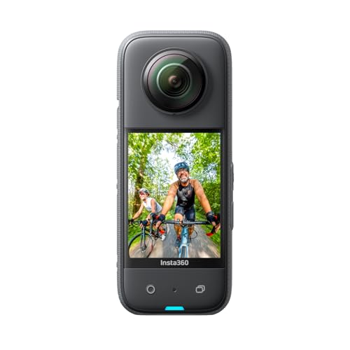 Insta360 X3 |360度カメラ アクションカメラ 新型1/2インチ48MPセンサー IPX8防水 5.7K360度動画 72MP360度写真 手ブレ補正 アクティブHDR 4K一人称視点 60fps自撮り 360度水平維持 AI編集 音声制御2.0 長時間 アクションカム 360度ライブ配信 Vlog、バイク、水中撮影用 webカメラモード 通常版-SDカードなし 1枚目 画像