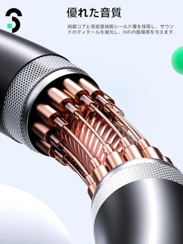 RCA 6.35mm 変換ケーブル 1.5M - SOOMFON 6.35mm(オス) to 2RCA(オス) モノラルケーブル ミニプラグ 変換 オーディオケーブル 赤白 Y型 分岐 高耐久性 金メッキプラグ ピーカー/ホームシアター/ミキサー等に対応 中間 画像