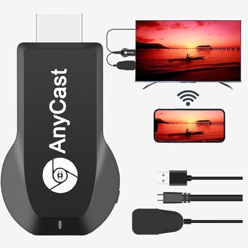 HDMIミラーキャスト【2026年業界新傑作】 4K/1080P ワイヤレスandroid&phone スマホをテレビに映す YouTube視聴対応 ワイヤ ス リング 簡単接続 Android/iOS/Windows/Mac OS対応 日本語取扱説明書 画像1