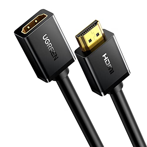 UGREEN HDMI 延長ケーブル 延長コード 4K 60Hz 3D対応 (HDMI オス-メス)PS4/PS3 Fire TV Stick、HDTV、PC、Switch等対応 ハイスピード 金メッキコネクタ-0.5m 1枚目 画像