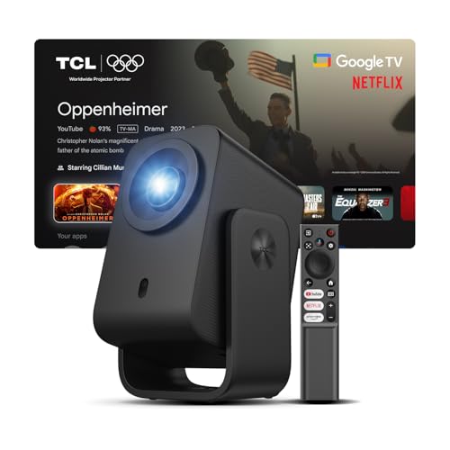 TCL C1 Google TV ポータブルプロジェクター ネイティブ1080P対応 / 内蔵ジンバル搭載/Google TV公式認証/Wi-Fi・Bluetooth対応/完全密閉型光学エンジン/オートフォーカス / 8Wドルビーデジタルオーディオ / 最大120インチ投影 / 天井投影対応 画像1