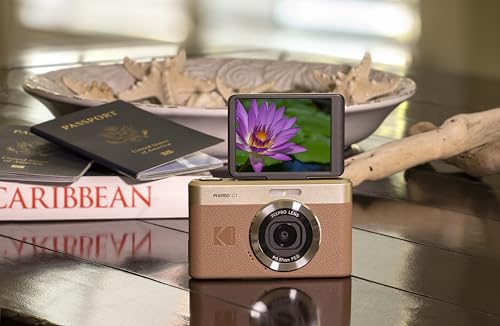 KODAK Pixpro C1 – 超コンパクトデジタルカメラ| 13MP BSI CMOS、4倍ズーム、2.8インチLCDスクリーン、LEDフラッシュ – Marron 最後 画像