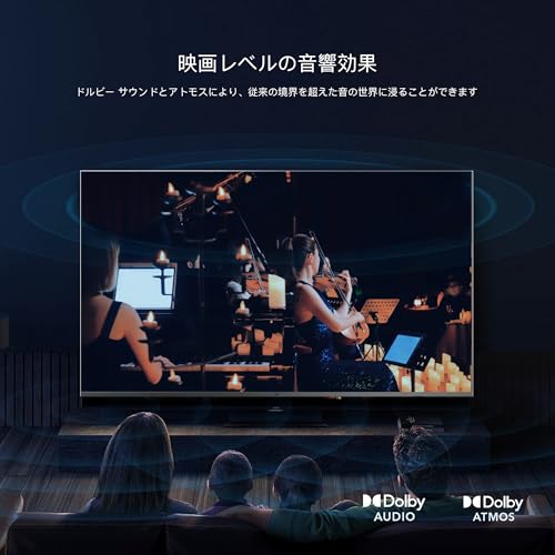 FPD チューナーレステレビ 55V型 4K Google TV ネット動画対応 スマートテレビ HDR10対応 Dolby Vision Dolby Atmos MEMCテクノロジー Google Cast内蔵 音声検索 VESA規格（CG55-C2 2024年 モデル） 中間 画像