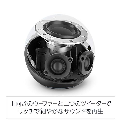 Echo (エコー) 第4世代 - スマートスピーカーwith Alexa - プレミアムサウンド&スマートホームハブ、チャコール 中間 画像