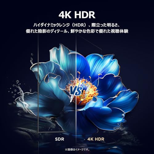 【Amazon.co.jp限定】TCL テレビ 43V型 4K 液晶 43V6C Wチューナー内蔵 目保護 Alexa 音声検索 壁かけ対応 2025年モデル ゲームモード チューナーイン スマートテレビ 中間 画像