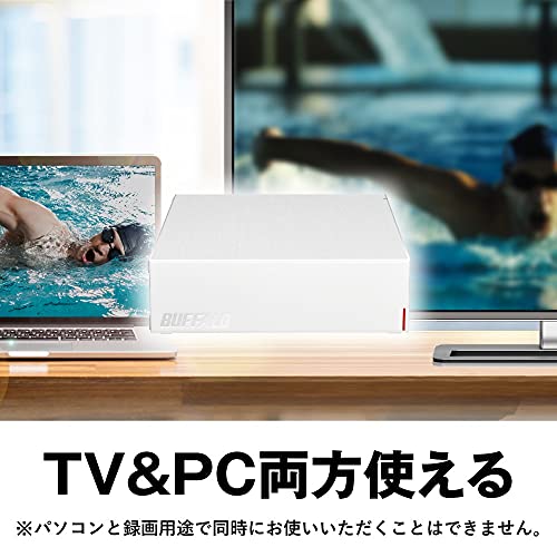 バッファロー USB3.2(Gen.1)対応外付けHDD 2TB ホワイト HD-LE2U3-WB 中間 画像