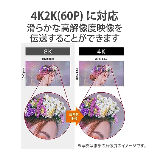 エレコム HDMI ケーブル プレミアム[Ver2.0] 細い 曲げに強い ナイロンメッシュ 2m スリム 4K・2K 【Premium HDMI Cable規格認証済み】 アルミコネクタ 18Gbps ARC 黒 DH-HDP14ES20SBK 中間 画像