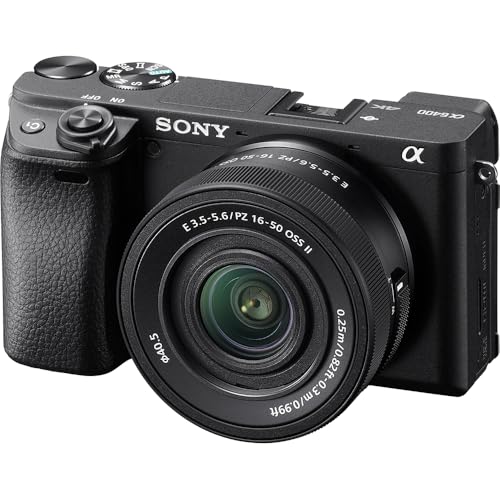 SONY(ソニー) ミラーレス一眼カメラ α6400 パワーズームレンズキット(同梱レンズ:SELP16502) ブラック ILCE-6400K BQ レンズ交換式 APS-C 6400K Black 中間 画像