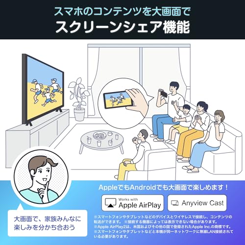 【Amazon.co.jp限定】ハイセンス【3年保証】55V型 55E60N 4K スマート Wチューナー内蔵 ネット動画 液晶 テレビ HDMI2.1 低遅延ゲームモード Alexa AirPlay2 中間 画像