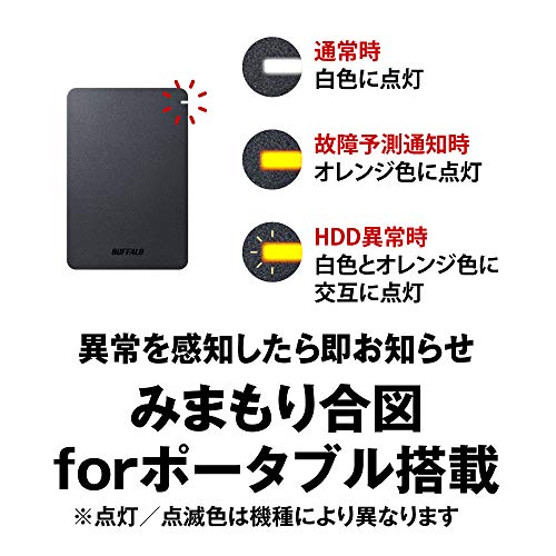 BUFFALO USB3.1(Gen.1)対応 耐衝撃ポータブルHDD 4TB ブラック HD-PGF4.0U3-GBKA 最後 画像