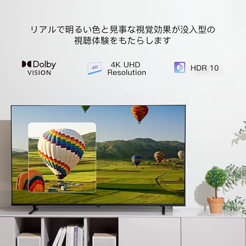 FPD チューナーレステレビ 55V型 4K Google TV ネット動画対応 スマートテレビ HDR10対応 Dolby Vision Dolby Atmos MEMCテクノロジー Google Cast内蔵 音声検索 VESA規格（CG55-C2 2024年 モデル） 中間 画像