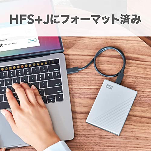 ウエスタンデジタル(Western Digital) WD HDD Mac用ポータブル ハードディスク My Passport Ultra for Mac 2TB USB TYPE-C タイムマシン対応 メーカー3年保証 WDBKYJ0020BSL-WESN 国内正規代理店品 中間 画像