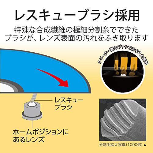 エレコム レンズクリーナー ブルーレイ/CD・DVD用 2枚セット お手入れに 乾式 PS4対応 日本製 CK-BRP1 中間 画像