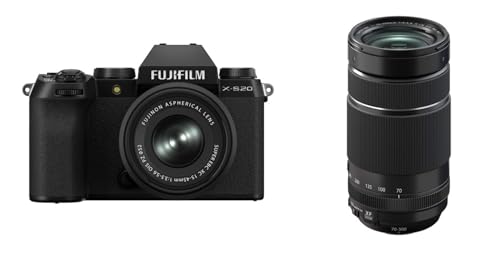 富士フイルム(FUJIFILM) ミラーレスデジタルカメラ X-S20 レンズキットボディ内手ブレ補正 Vlogモード搭載 撮影可能枚数(800枚) AUTO被写体検出 大型グリップ F X-S20LK-1545 二言語対応 X 交換レンズ フジノン ズーム 超望遠 コンパクト防塵防滴耐低温 リニアモーター(静音) 絞りリング F XF70-300MMF4-5.6 R LM OIS WR 1