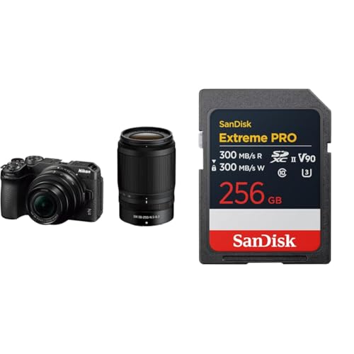 Nikon ニコン ミラーレス一眼 Z30 ダブルズームキット Zマウント APS-C 動画 Vlog 手振れ補正ブラック + 【 サンディスク 正規品 】 SDカード 256GB SDXC Class10 UHS-II V90 読取最大300MB/s SanDisk Extreme PRO SDSDXDM-256G-GHJIN 新パッケージ 1
