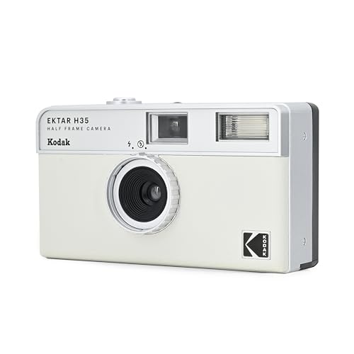 コダック(Kodak) 【国内正規品】EKTAR H35 ハーフフレームフィルムカメラ、35mm、再利用可能、フォーカスフリー、軽量、使いやすい (ホワイト) (フィルムと単四電池は含まれません)の特徴・詳細 画像