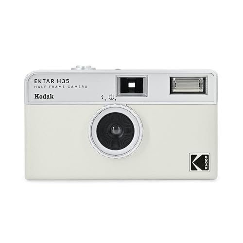 コダック(Kodak) 【国内正規品】EKTAR H35 ハーフフレームフィルムカメラ、35mm、再利用可能、フォーカスフリー、軽量、使いやすい (ホワイト) (フィルムと単四電池は含まれません)の外観・全体像 画像