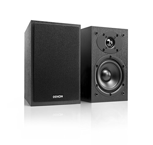 デノン Denon SC-M41 2.5cmソフトドームツイーター 12cmウーファー 高剛性キャビネット バナナプラグ対応 大型スクリュー式スピーカー端子 ブラック SC-M41BKEM 1