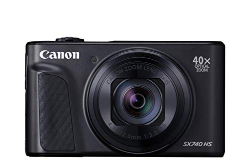Canon コンパクトデジタルカメラ PowerShot SX740 HS ブラック 光学40倍ズーム/4K動画/Wi-Fi対応 PSSX740HSBK 1