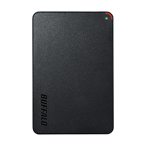 バッファロー BUFFALO ミニステーション USB3.1(Gen1)/USB3.0用ポータブルHDD 2TB HD-PCFS2.0U3-BBAの外観・全体像 画像