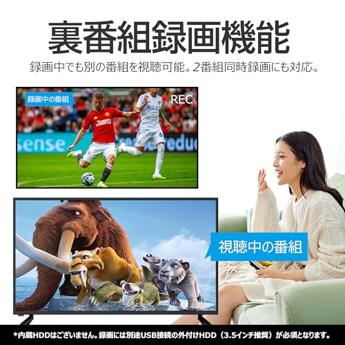 ASTEX テレビチューナー HDMI 地デジチューナー フルHD 地上波/BS/CS 3波対応 Wチューナー内蔵 裏番組録画可能 外付けHDD可能(アンテナ別売り)の特徴・詳細 画像