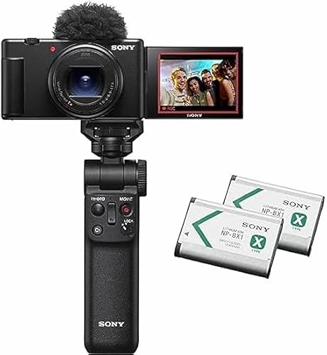 SONY(ソニー) コンパクトデジタルカメラ VLOGCAM Vlog用カメラ ZV-1II シューティンググリップキット(同梱グリップ:GP-VPT2BTブラック、バッテリーパック+1個) ウィンドスクリーン付属 18-50mm F1.8-4.0 ズームレンズ ブラック ZV-1M2G B 1