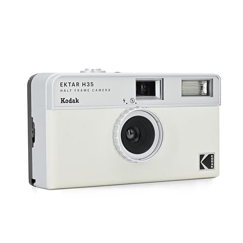 コダック(Kodak) 【国内正規品】EKTAR H35 ハーフフレームフィルムカメラ、35mm、再利用可能、フォーカスフリー、軽量、使いやすい (ホワイト) (フィルムと単四電池は含まれません)の詳細・まとめ 画像