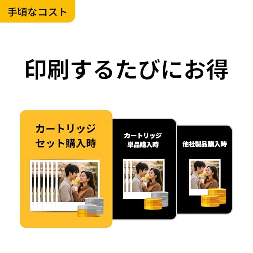 コダック KODAK Mini Shot 3 レトロ 4PASS 2-in-1インスタントカメラ&フォトプリンター(7.6cmx7.6cm)+カメラ本体8枚入り、イエローの詳細・まとめ 画像