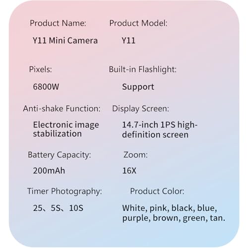 ポケットサイズの1.47インチLCDスクリーンキーチェーンカメラ、解像度6800W、反転デザイン1080pビデオキーチェーンサイズカメラの特徴・詳細 画像