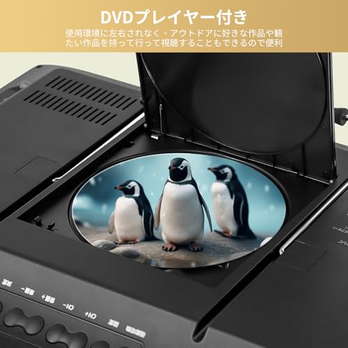 ポータブルテレビ 小型テレビ 高齢者向け 病院/老人院使用可能 大画面 大音量 簡単操作 HDMI端子搭載 録画機能 (ブラック, 17インチ)の詳細・まとめ 画像