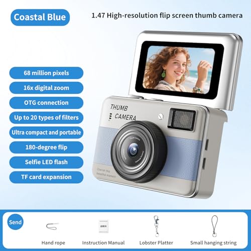 1080P および 16X デジタルを備えた小型キーホルダー ビデオ カメラ旅行や Vlog に最適の特徴・詳細 画像