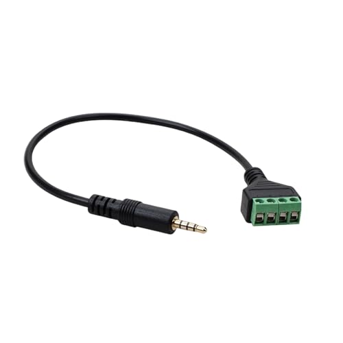 TRRS オス - AV 4 端子ブロック アダプター 30cm プラグ アンド プレイ ケーブル マイク スピーカー用 TRRS オス - ネジ端子ケーブル 1