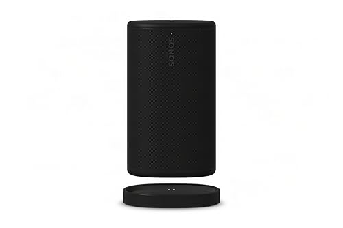 Sonos Play 【4月23日 ステレオ再生 最大24時間稼働 バッテリー内蔵 Bluetooth Wi-Fi ポータブルスピーカー ステレオペア対応 Bluetoothグループ機能 充電ベース付属 ブラックの詳細・まとめ 画像