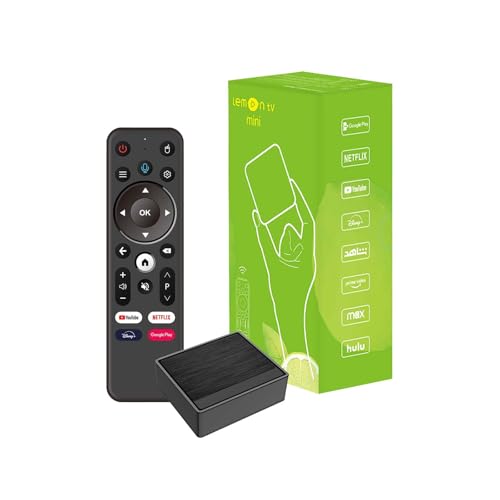 レモンテレビミニ TVボックス BOXPUT アンドロイドボックス 2024 Allwinner H618 2GB RAM 16GB ROM Android 12.0搭載 BT5.4 音声リモコン付き（電池は付属しません） 1