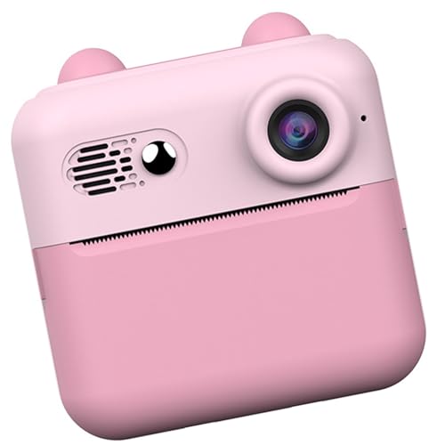 キッズクリエイティブカメラフォトプリンター720PビデオABSシリコンデザイン安全な遊びと学習のための芸術的な描画写真カメラのおもちゃ 1